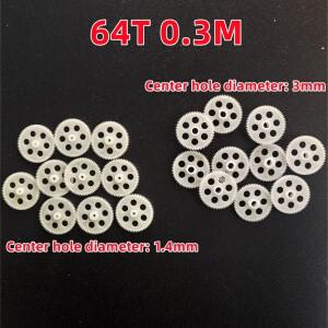 64T 기어 0.3M 1.4MM 3mm 직경 타이트 원격 조종 자동차 로봇 헬리콥터 장난감 항공기 부품 4-100개