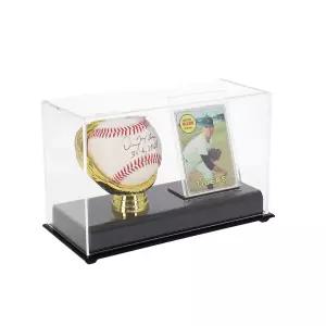 BCW 1-AD-BC 아크릴 골드 글러브 볼 및 카드 전시