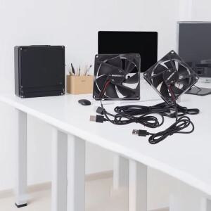 5V 브러시리스 냉각 팬 USB 라우터 컴퓨터 케이스 박스 쿨링 50mm PC DIY 데스크탑