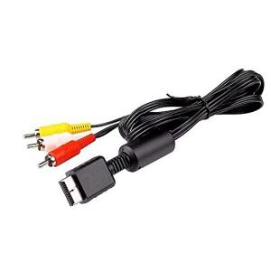 6피트 AV to RCA 컴포지트 케이블 (PS2 기숙사 레트로 게임 설치 구형 CRT 연결 어댑터 키트 세트 포함)