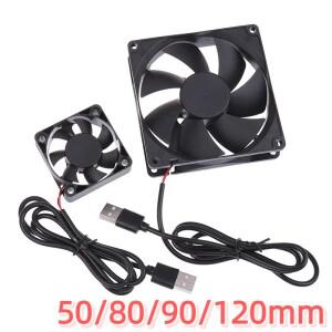 5V 브러시리스 냉각 팬 USB 라우터 컴퓨터 케이스 박스 쿨링 50mm PC DIY 데스크탑
