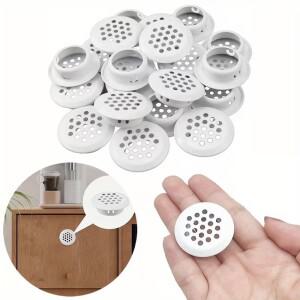 18pcs 캐비닛 에어 벤트 홀 커버 라운드 금속 메쉬 플러그 3.5 cm 옷장 그릴 환기 시스템