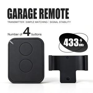 원클릭 페어링 차고 문 리모컨 2/4버튼 433MHz 롤링 코드 제어 ERA ONE INTI 및 FLORS 호환 가능