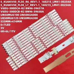 UE50KU700 UE50HU6000K UN50MU6100 V6DU-500DCA-R2용 LED 스트립 12