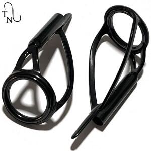 TN89 SEAGUIDE 3PCS HBXALST 316 스테인레스 스틸 프레임 세라믹 링 잉어 낚싯대 팁 제작 부품 수리 DIY 액
