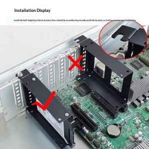새로운 데스크탑 컴퓨터 케이스 SSD HDD 하드 드라이브 베이 PCI 슬롯 확장 랙 2.5인치/3.5인치 적합