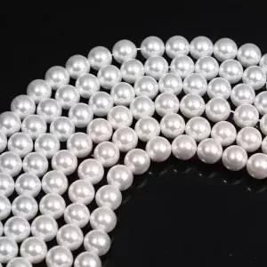 조개 진주 12mm 비즈 보석 제작용 느슨한 DIY 목걸이 팔찌 귀걸이 트렌디 액세서리 수제 휴일용