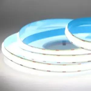 슈퍼 브라이트 LED COB 스트립 더블 로우 유연한 조명 RA90 테이프 3000K 4000K 6000K 12V 24V 5m 10m