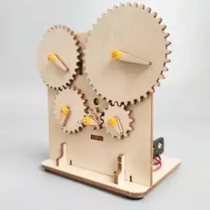 DIY 3D 목재 기계 기어 전송 과학 실험 세트 학습 기술 제조 수공예