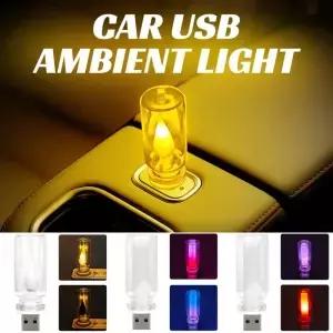 2pcs 무지개 색상 USB 야간 조명 분위기 백열 램프 LED 필라멘트 전구 자동차 캠핑 홈 룸 장식