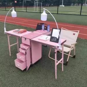 이동식 네일 데스크 테이블 휴대용 녹화용 매니큐어 메이크업 정리함 살롱 가구