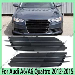 Audi A6/A6 Quattro 2012-2015 자동차 액세서리 앞 범퍼 안개등 프레임 그릴 장식 프레임 4G0807681 4G0807