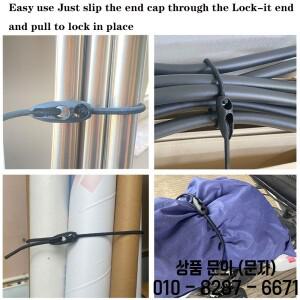 5/10/15Pcs 56cm 고탄성 라텍스 묶인 로프 코드 타이 스트랩 문자열 Carabiner 후크 카약 사이클링 수하물