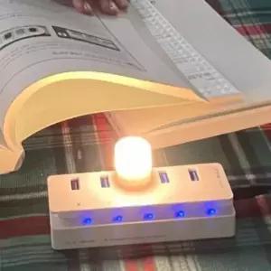 ( )무선독서등 미니라이트 usb미니라이트 USB 미니 LED 무드등 전구색