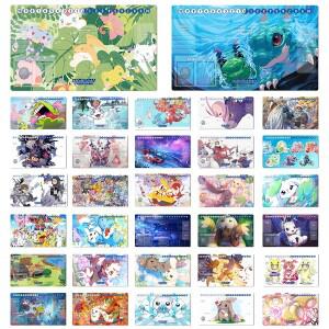 귀여운 디지몬 Playmat Gomamon DTCG 매트 Terriermon 트레이딩 카드 게임 고무 마우스 & 가방 600x350x2mm