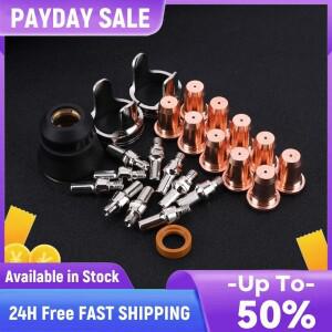 24pcs IPT40 플라즈마 팁 키트 호환용접 부품 전극 소모품 세트 YESWELDER CUT 55DS Pro 커터호환용