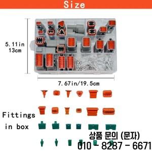 ZEXEF 188pcs Deutsch DT 시리즈 크기 16 스탬프 커넥터 방수 자동차 케이블 모음 연락처