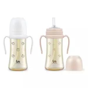 토비앤몰리 유아 빨대컵 실리콘 백일 선물 280ml X2 BNS