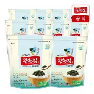광천김 해물 모둠 김자반 새우 멸치 꼴뚜기 김 반찬 40g 10봉 MNS