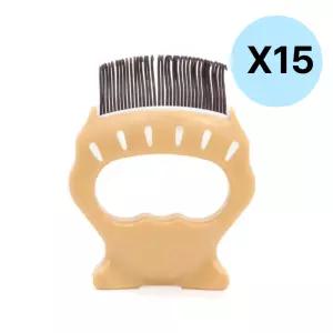 피카노리 강아지 애견 털제거 브러쉬 빗 브라운 X15 BNS