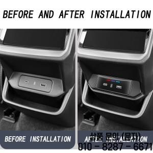 GEELY Monjaro 2TH 2025 용 자동차 인테리어 장식 액세서리의 후면 공기 배출구 USB 커버 및 보호