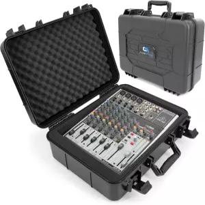 CASEMATIX 16인치 하드 쉘 오디오 믹서 여행용 케이스 - 베링거 Xenyx X1204USB 1202FX 1202 802 QX1202US