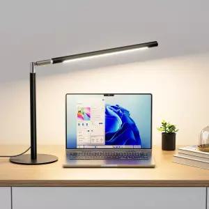 시빌 메탈 LED 탁상용 램프 베이스가 있는 16인치 디밍 가능 조명 15W 1200LM 어댑터 포함 색상 및 밝기