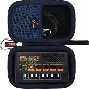 Korg TM60BK / 악기 튜너/모노트론 지연 듀오 아날로그 리본 신디사이저와 호환되는 Mchoi 하드 휴대용