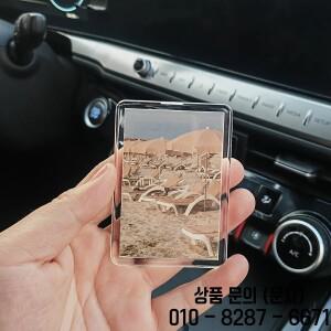 1개 맞춤형 선바이저 사진 클립 스크래치 방지 개인화된 프레임 도구 없이 설치 충전 필요