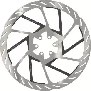 SRAM HS2 브레이크 로터 - 200mm 6볼트 라운드형 실버/블랙 MTB 성능 열 방출 및 소음 감소