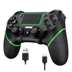 LZXWAWA PS4용 무선 컨트롤러 PS4/Slim//Windows PC용 터치패드/진동//내장 스피커 및 35mm 헤드폰 잭/6축