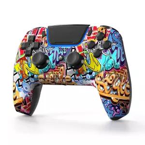 PS5/Slim//PC와 호환되는 Hiyuky 무선 컨트롤러 듀얼 진동/6축 자이로/35mm 오디오 잭/560mAh
