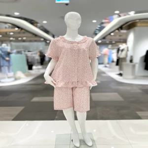 비너스 쿨 지지미 파스텔 나뭇잎 나염 파자마 VPAS205W 644864