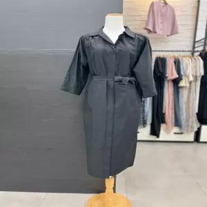 쉬즈미스 칼라넥 면 코트스타일 원피스SWWOPN21070 694046