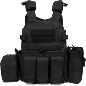 HNJHYMY MOLLE 시스템이 적용된 무게 조절형 전술 조끼 내구성이 뛰어난 에어소프트 페인트볼 전투용
