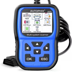 AUTOPHIX 5600 OBD2 스캐너는 폭스바겐 아우디 스코다 시트에 적합합니다 ABS SRS EPB 리셋 TPMS 배터리