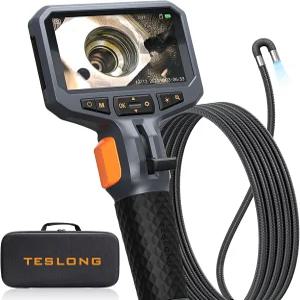 Teslong 10FT 자동차 HVAC 벽 배수구용 관절식 보어스코프 0.25인치 내시경 2.0MP HD 카메라 6개 LED 조명