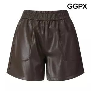 GGPX 숏 베지터블 레더 밴딩 팬츠 GPAPT007F