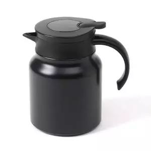 [제이큐]리크플 온도표시 보냉포트 900ml 보온주전자 검정