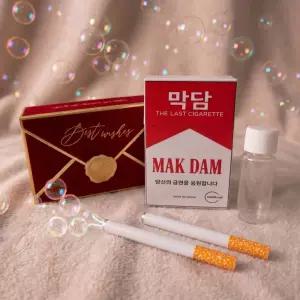 담배비눗방울 버블 시가렛 페이크 담배모양 비누방울 금연선물 담배케이스