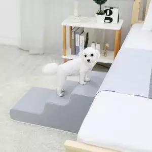 캣독 라운드 방수 강아지계단 침대계단 펫계단 슬개골 슬라이드 노령견용 3단 강아지 반려견계단 애견