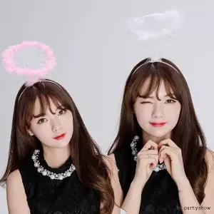 원형 천사머리띠 파티 용품 생일