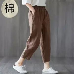 2500배송 배기핏 여름 여성바지 면바지 밴딩팬츠 슬랙스