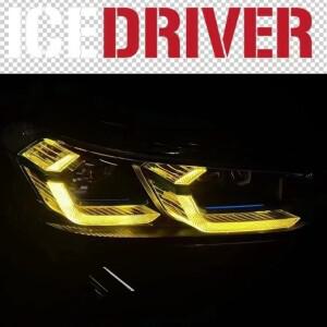 Icedriver BMW 호환 X3 F97 G01 X4 G02 레몬 옐로우 DRL 모듈 RGB 다색 LED 보드 주간 주행 등 빨간색
