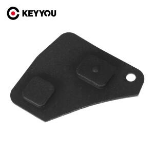 KEYYOU 실리콘 원격 자동차 키 Fob lexus호환 Rav4 교체 용 toyota호환 Avensis Corolla 검정색 고무 2/3
