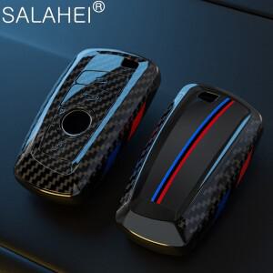 F30 F20 F10 F18 F22 F01 X3 X4 F06 F02 M3 M5 카본 파이버 자동차 키 커버 케이스 쉘 키체인 링 액세서리