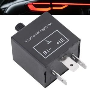 12v 3 핀 조정 가능 LED 점멸 장치 릴레이 바이크 오토바이 회전 신호등 깜박임 변환기 도구 전자 레귤레이
