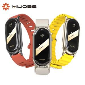 Mi Band 8 9 10 실리콘 스트랩 for 샤오미호환 스마트 밴드 팔찌 시계 Miband 손목 교체 액세서리