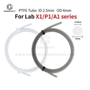실험실용 PTFE 튜브 P1P P1S P2S X1 A1 H2D K1 AD5M 보우덴 압출기 필라멘트 1.75mm 2.5x4mm AMS 파이프 3D
