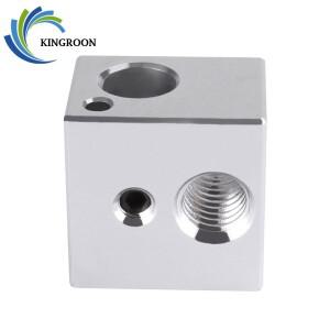 알루미늄 핫엔드 3D 프린터 부품  V5 가열 블록  J 헤드 압출기용 KP3S 핫 히트 16x16mm x 12mm  5 개